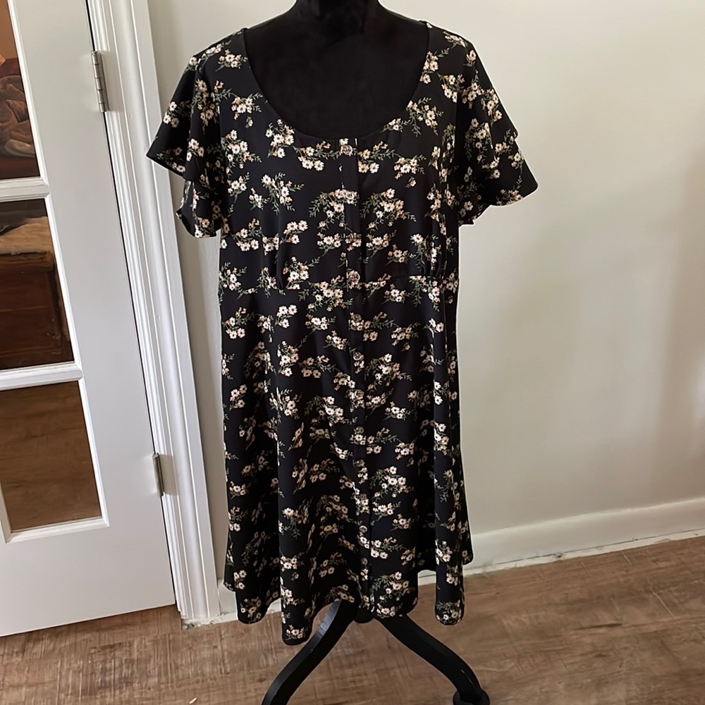 Black Floral Dress
